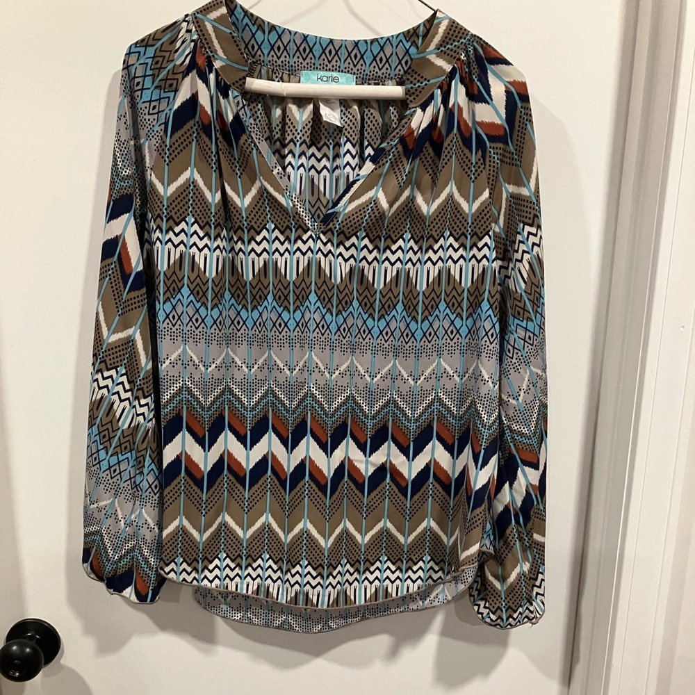 Karle boutique Aztec print top Women’s Small